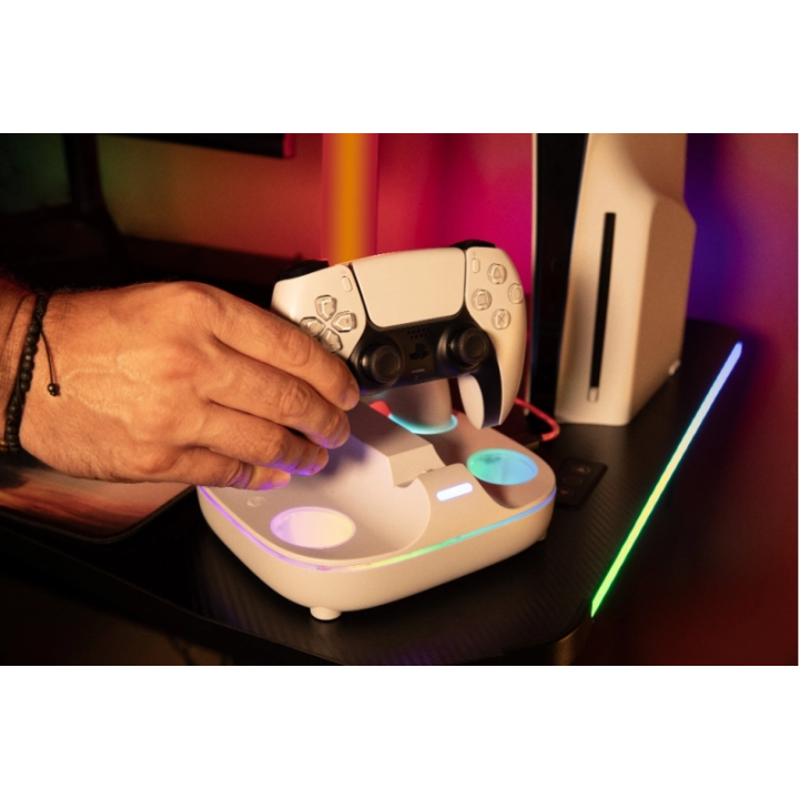 Station de recharge RGB DualSense PS5 – Chargeur manettes