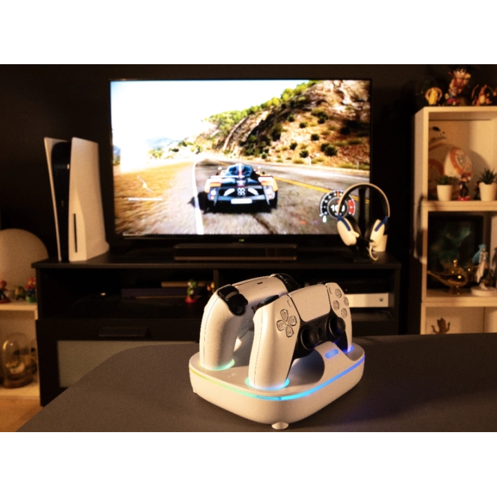 Station de recharge RGB DualSense PS5 – Chargeur manettes