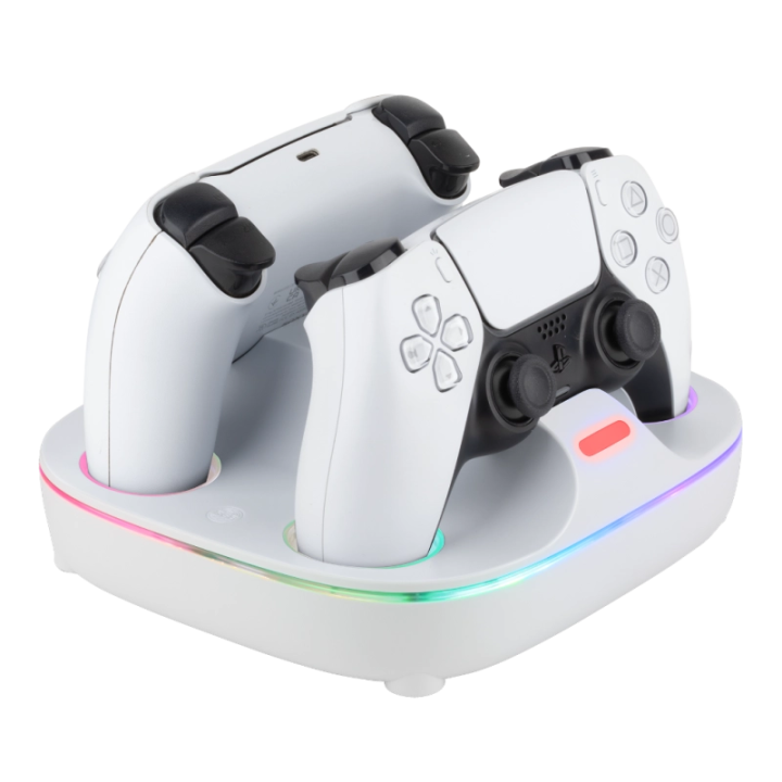 Station de recharge RGB DualSense PS5 – Chargeur manettes