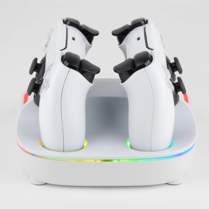 Station de recharge RGB DualSense PS5 – Chargeur manettes