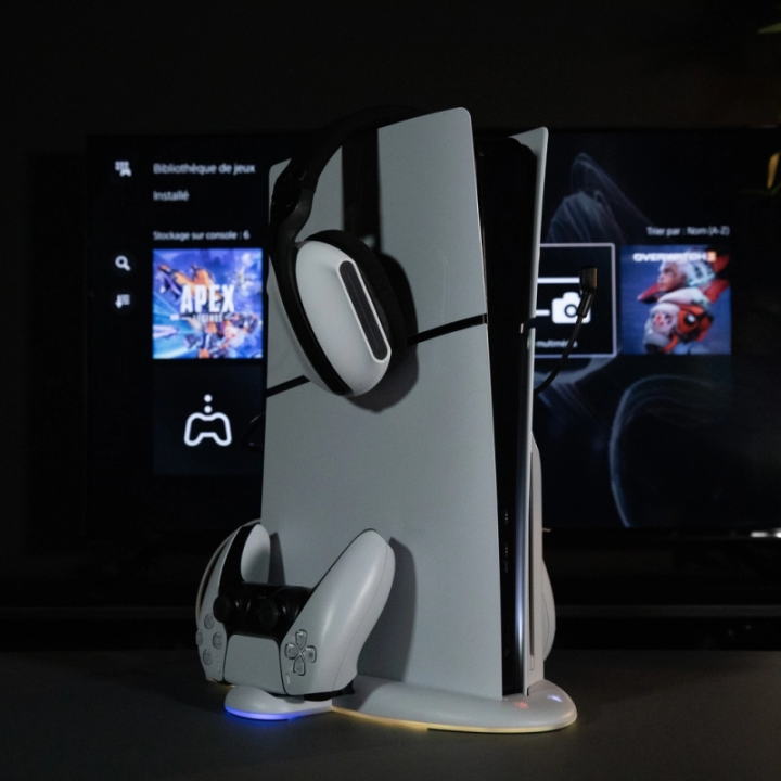 Dock de recharge refroidissant PS5 Slim | Station 3-en-1