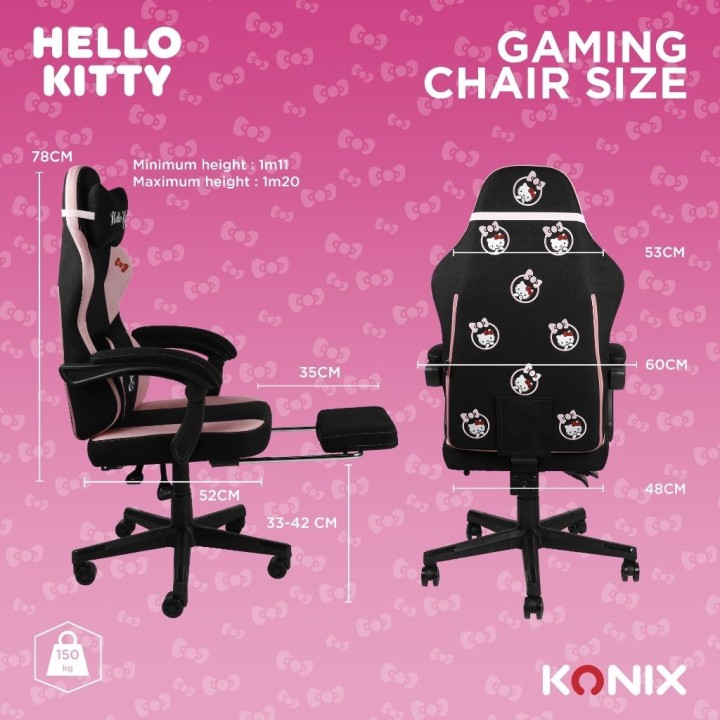 Fauteuil gaming - Hello Kitty