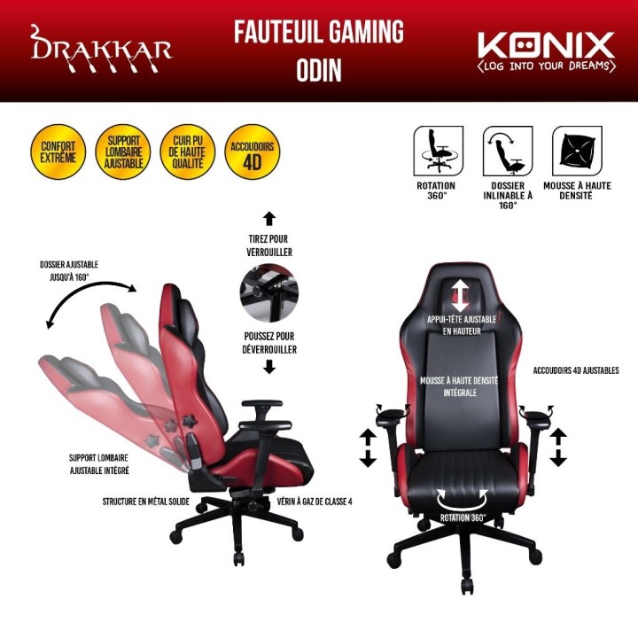 Fauteuil Gaming Odin - Drakkar