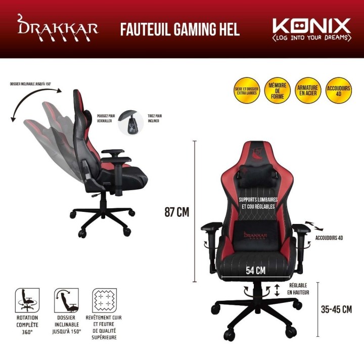 Fauteuil Gaming Hel - Drakkar