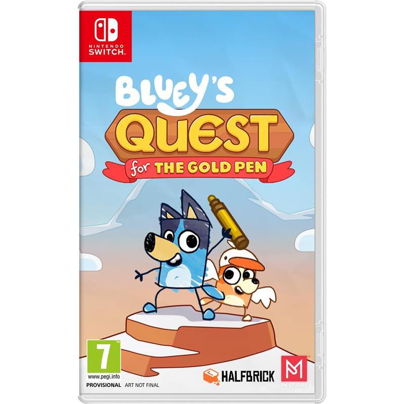 Bluey's Quests for the Gold Pen – Jeu Aventure Enfant Nintendo Switch