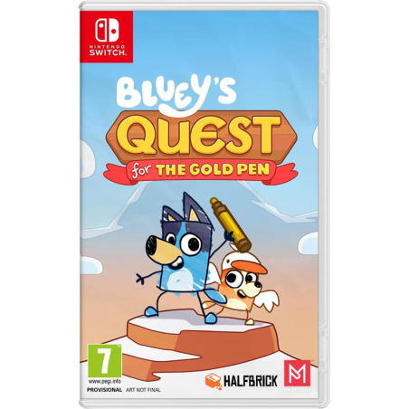 Bluey's Quests for the Gold Pen – Jeu Aventure Enfant Nintendo Switch