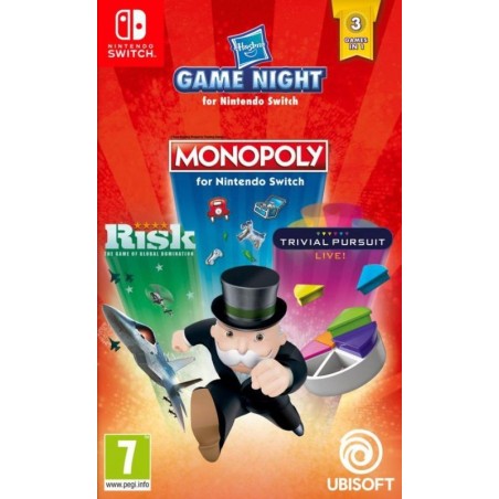 Hasbro Game Night Switch - 6 Jeux Cultes en 1