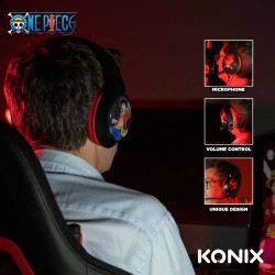 Casque Gaming One Piece – Son Immersif, Micro Intégré, Compatible PC/PS/Xbox – Édition Officielle