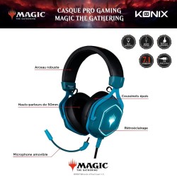 Casque Gaming 7.1 Bleu - Magic The Gathering | MAUREL DAVID