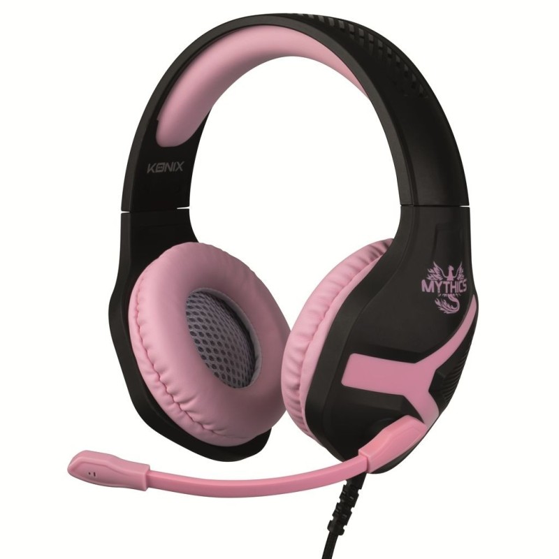 Casque Gaming Nemesis Black Pink - Mythics | Son Immersif