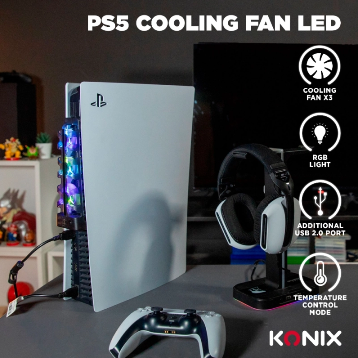 Ventilateur LED RGB PS5 Standard – Refroidissement