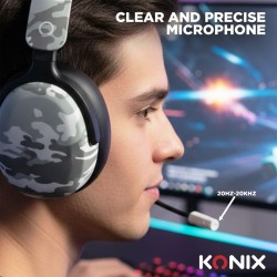 Casque Gaming Nexus Camo – Son 7.1, Micro Anti-Bruit, Design Camouflage