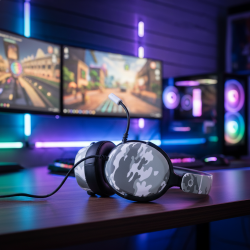 Casque Gaming Nexus Camo – Son 7.1, Micro Anti-Bruit, Design Camouflage