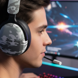 Casque Gaming Nexus Camo – Son 7.1, Micro Anti-Bruit, Design Camouflage