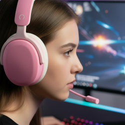 Casque Gaming Nexus Rose – Son 7.1, Micro Anti-Bruit | MAUREL DAVID