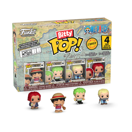 Funko Bitty Pop! One Piece - Luffy (4 pièces) - Collection Exclusive | MAUREL DAVID