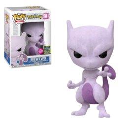 Funko POP! Pokémon Mewtwo Flocké - Figurine Rare à Collectionner
