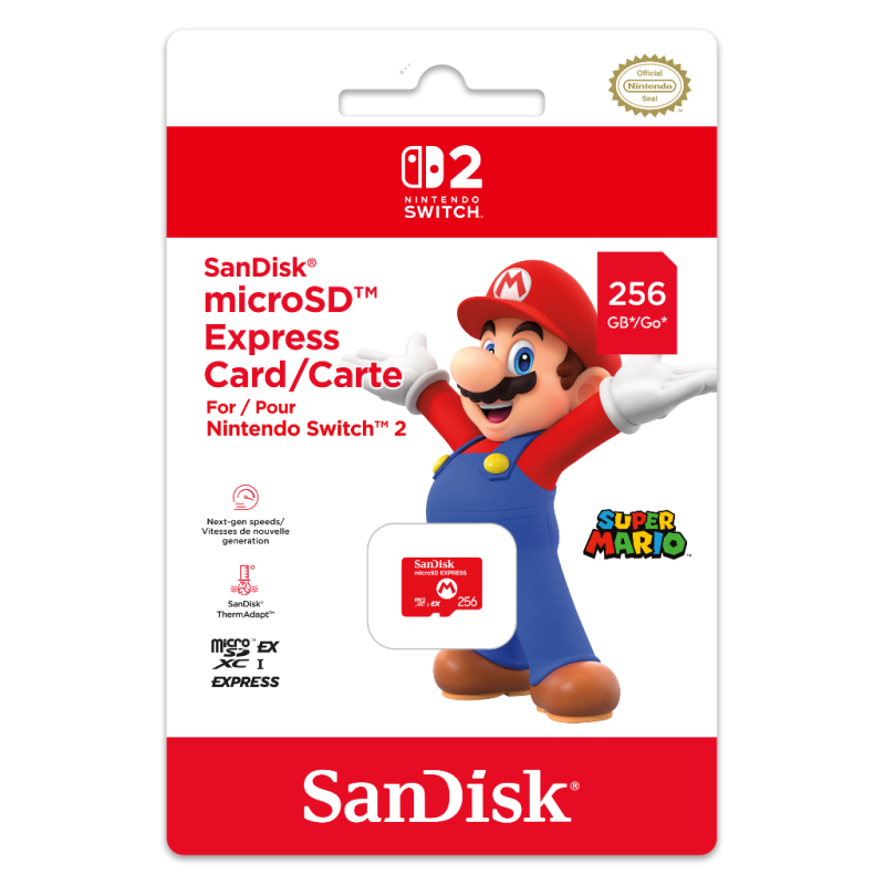 SWITCH 2 MICRO SD EXPRESS 256 Go SanDisk