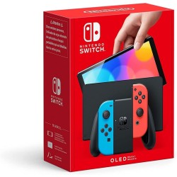 SWITCH OLED + JOY CON ROUGE BLEU