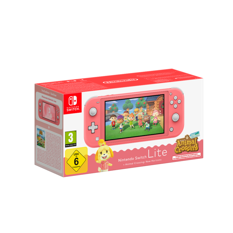 SWITCH LITE CORAIL + ANIMAL CROSSING