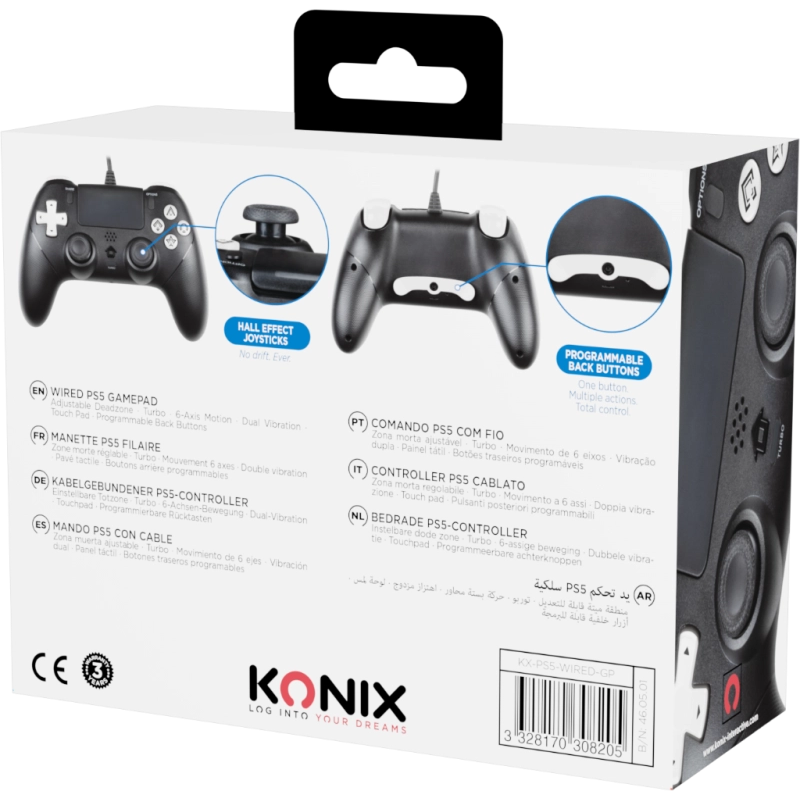 Manette filaire pour PS5