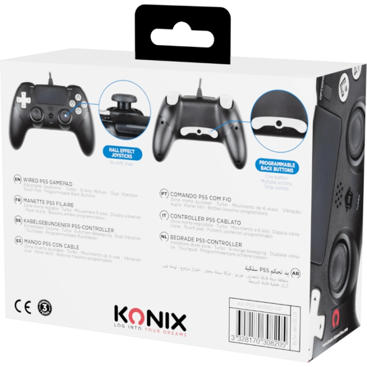 Manette filaire pour PS5